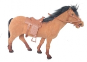 Koń figurka 30 cm brązowa - <br />
