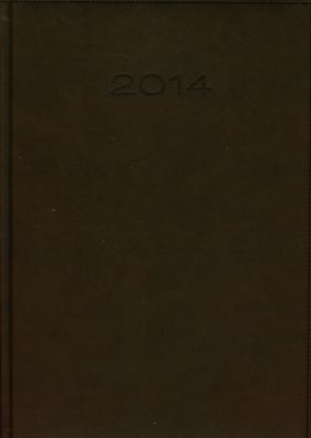 Kalendarz 2014 A4 31D Ciemnyobrązowy duży dzienny - <br />