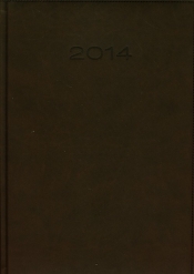 Kalendarz 2014 A4 31D Ciemnyobrązowy duży dzienny - <br />