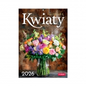 Kalendarz ścienny A4 - Kwiaty 2026