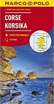 Mapa drogowa Korsyka 1:150 000 MARCO POLO - Praca zbiorowa