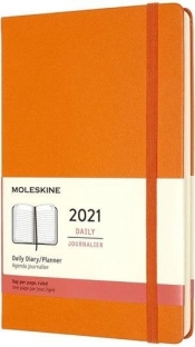Kalendarz 2021 dzienny 12ML tw. cadmium orange