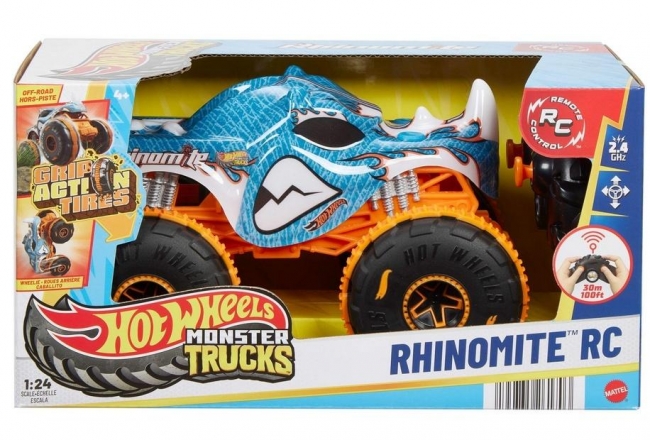 <img src='https://webimage.pl/pics/703/1/d0194735261703.jpg' style='height:440px' /> Hot Wheels Monster Trucks R/C Rhinomite 1:24