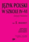 Język Polski w Szkole IV-VI nr 1 2016/2017 praca zbiorowa