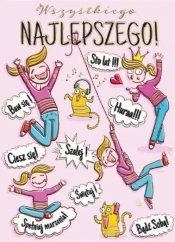 Karnet B6 urodziny Dziewczynka