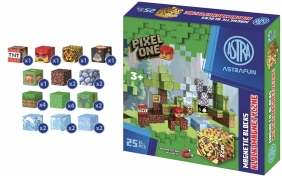 Zestaw klocków magnetycznych AstraFun Pixel One Dżungla - 25 szt.