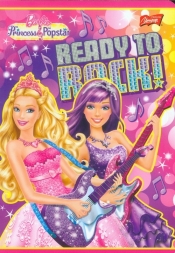 Zeszyt Barbie A5 w 3 linie 16 kartek linia dwukolorowa Ready to rock - <br />