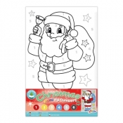 Malowanie po numerach Xmass 30x20 Mikołaj
