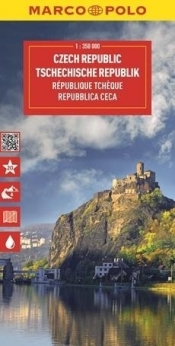 Mapa drogowa Czechy 1:350 000 - Opracowanie zbiorowe