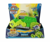 Psi Patrol Mighty Pups: Charged Up - pojazd z dźwiękiem + figurka Kosmopiesek Rocky (6055753/20121276)