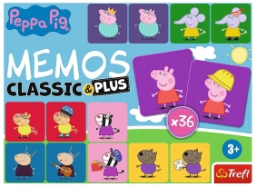 Trefl, Gra - Memos classic & plus Świnka Peppa / Гра - Мемос класичний & плюс Свинка Пеппа (02270)