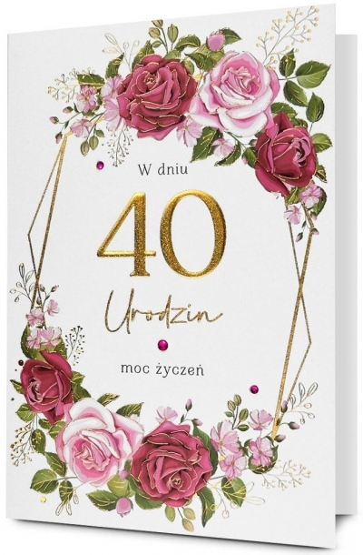 Karnet Urodziny 40