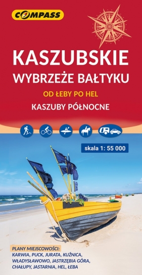 Kaszubskie wybrzeże Bałtyku - od Łeby po Hel 1:55 000