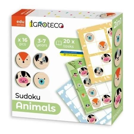 Logiczne gra Sudoku Zwierzęta 16szt