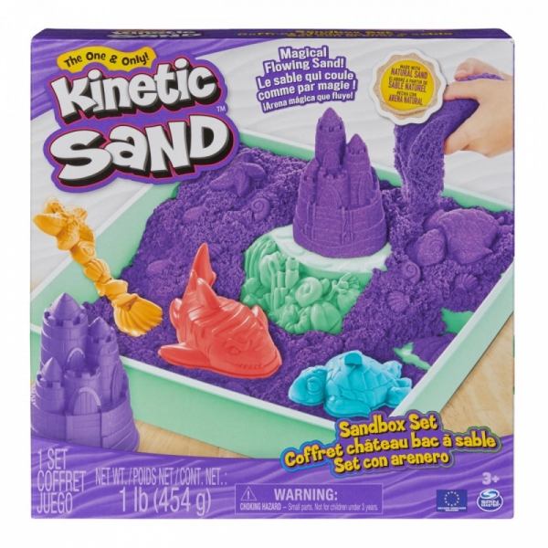 Piasek kinetyczny Kinetic Sand Zestaw Piaskownica Fioletowy (6067800/20146488)