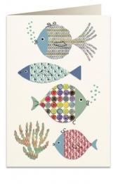 Karnet B6 + koperta 6070 Kolorowe ryby