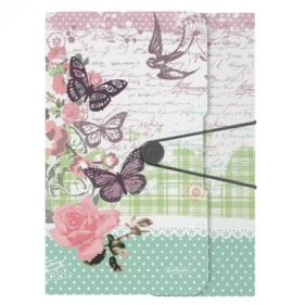 Teczka rysunkowe A4 PP z gumką Ladylike Bloom224730