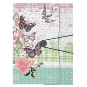 Teczka rysunkowe A4 PP z gumką Ladylike Bloom224730