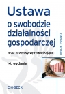 Ustawa o swobodzie działalności gospodarczej oraz przepisy