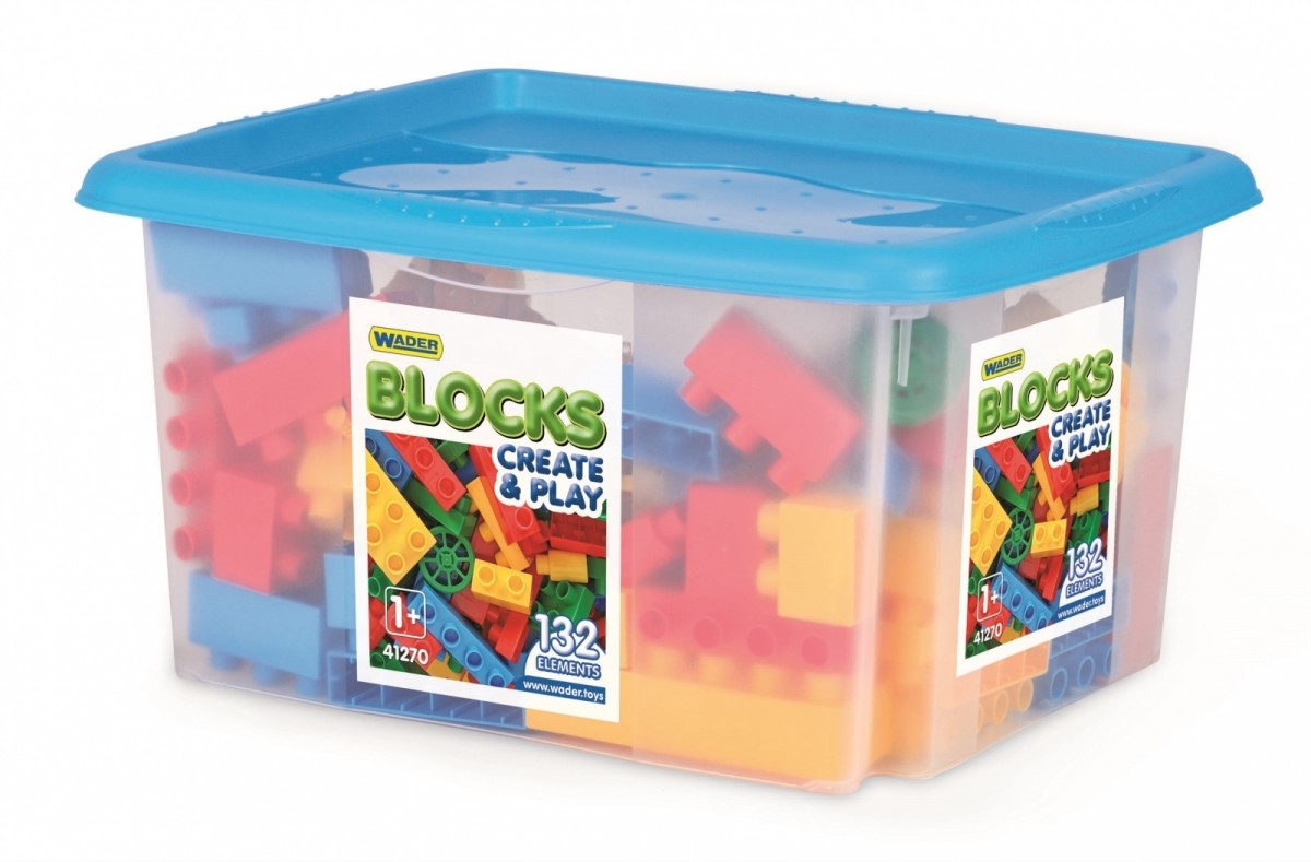 Klocki 132 elementy w pojemniku (41270) (Uszkodzone opakowanie)