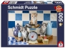 Puzzle Premium Quality 500: Koty w kuchni