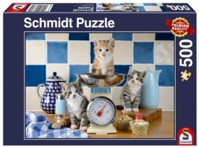 Puzzle Premium Quality 500: Koty w kuchni