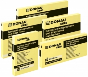 Notes samoprzylepny Donau Eco żółty 100k 127 mm x 76 mm (7595001PL-11)