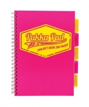 Kołozeszyt Pukka Pad Project Book A4 kratka różowy