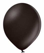 Balony B85 metaliczne czarne 25cm 100szt