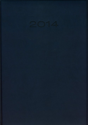 Kalendarz 2014 A4 31D Niebieski duży dzienny - <br />