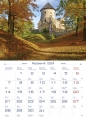 Kalendarz domowy 2024, miesięczny - Barwy Natury (TW-10-5)