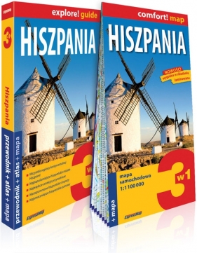 Hiszpania 3w1 przewodnik + atlas + mapa - Opracowanie zbiorowe