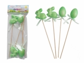 Króliczki i jajka na piku zielone