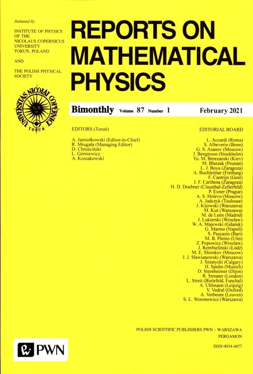 Reports On Mathematical Physics 87/1 Polska