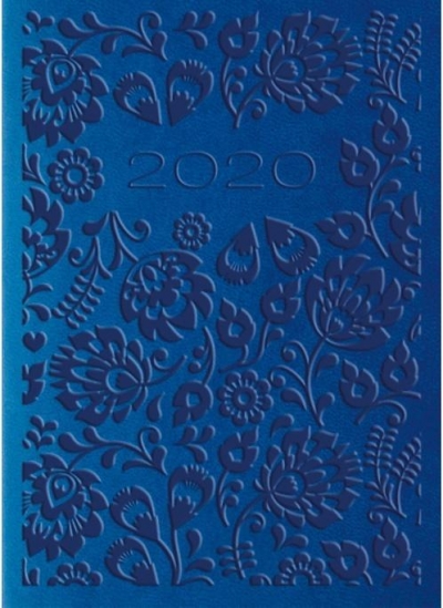 Kalendarz 2020 Tygod. A7 Vivella Niebieski