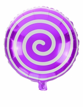 Balon foliowy lizak fioletowy