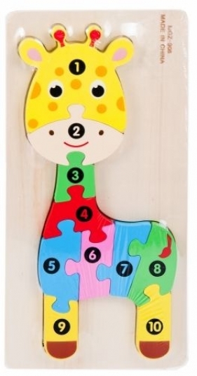 Układanka Mega Creative drewniana żyrafa (460239)