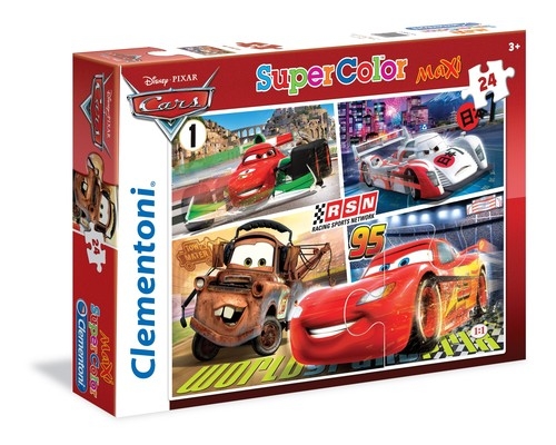 Puzzle SuperColor Maxi Auta 24 (24470)