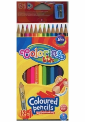 Kredki ołówkowe Colorino trójkątne 12 kolorów + temperówka (54706PTR)