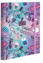 Coolpack, Teczka przestrzenna tekturowa A4 z gumką - K-Pop Rainbow