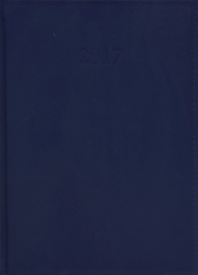 Kalendarz 2017 KKA-4DL książkowy lux granatowy