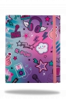 Coolpack, Teczka przestrzenna tekturowa A4 z gumką - K-Pop Rainbow