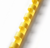 Grzbiety do bindowania Argo A4 - żółty śr. 45 mm (405456)