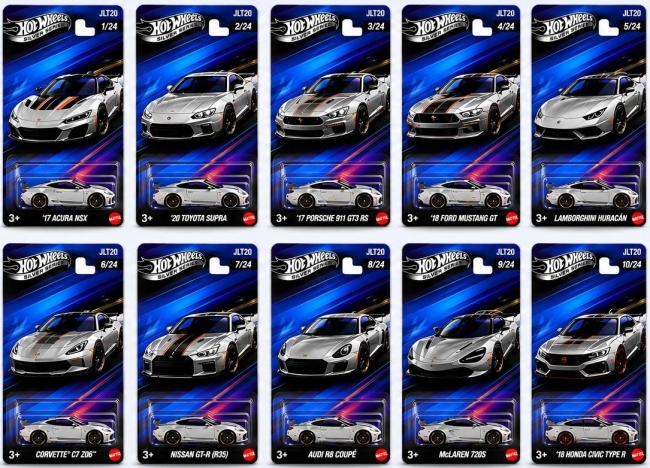 Hot Wheels Silver Series Automotive Mix 1 (24szt)