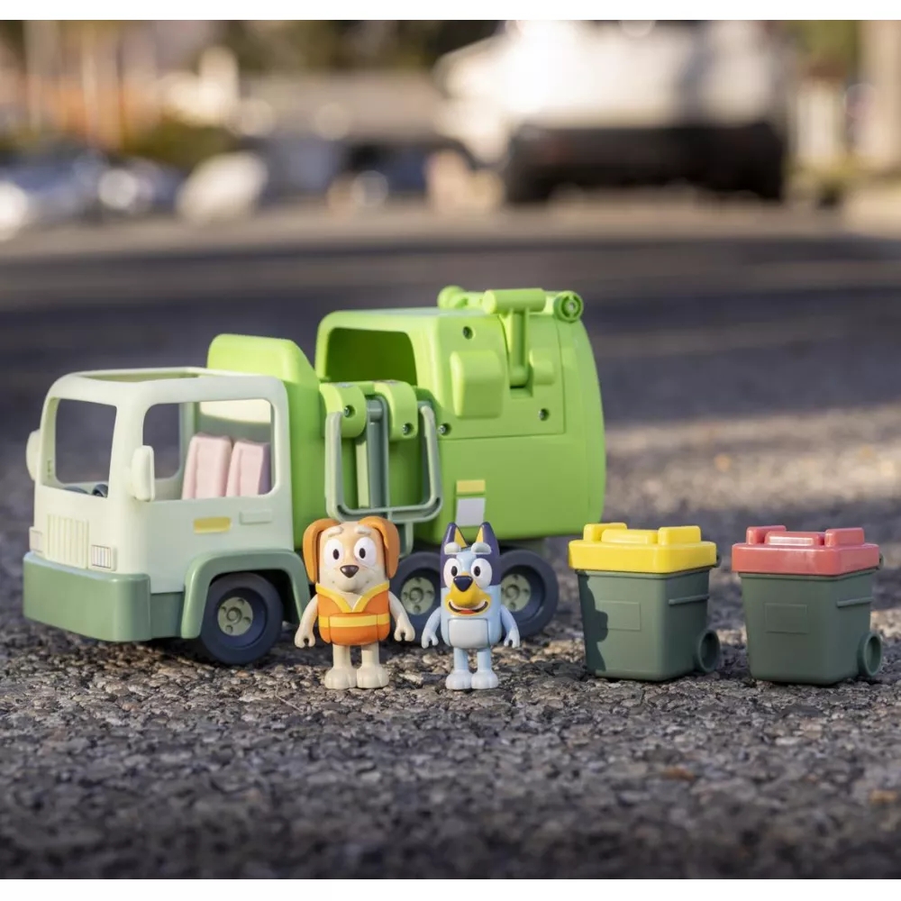 Bluey Śmieciarka – Zestaw z Figurkami Bluey i Bingo