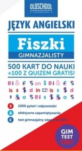 Fiszki gimnazjalisty. Język angielski - Ewa Fleischer