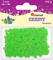 Cekiny okrągłe 7mm 10g - matowe jasnozielone (304600)