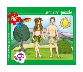 Puzzle Stworzenie Adama i Ewy 100