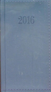 Kalendarz 2016 kieszonkowy granatowy - <br />