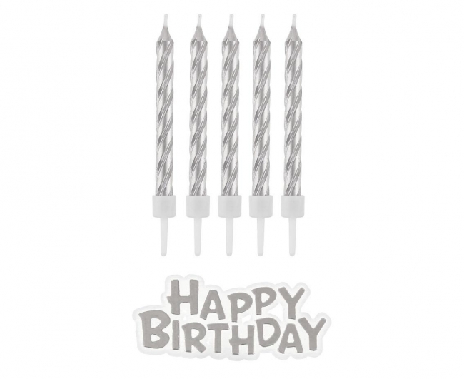 Świeczki B&C urodzinowe Happy Birthday 16szt